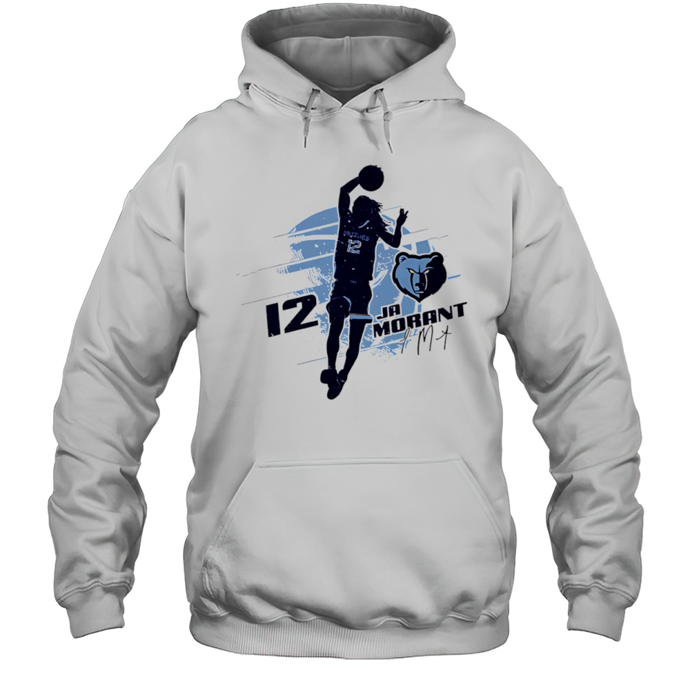 Ja Morant Memphis Grizzlies Silhouette Shirt Unisex Hoodie