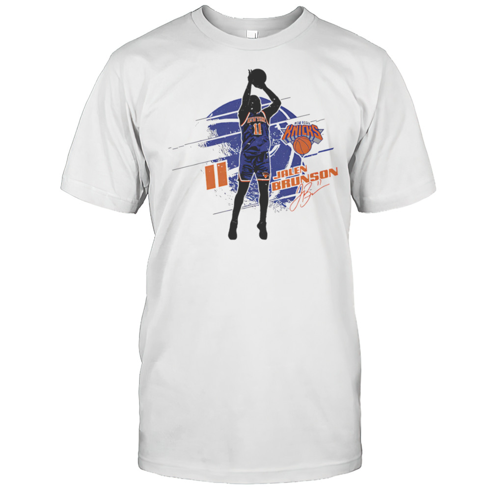 Jalen Brunson New York Knicks Silhouette Shirt