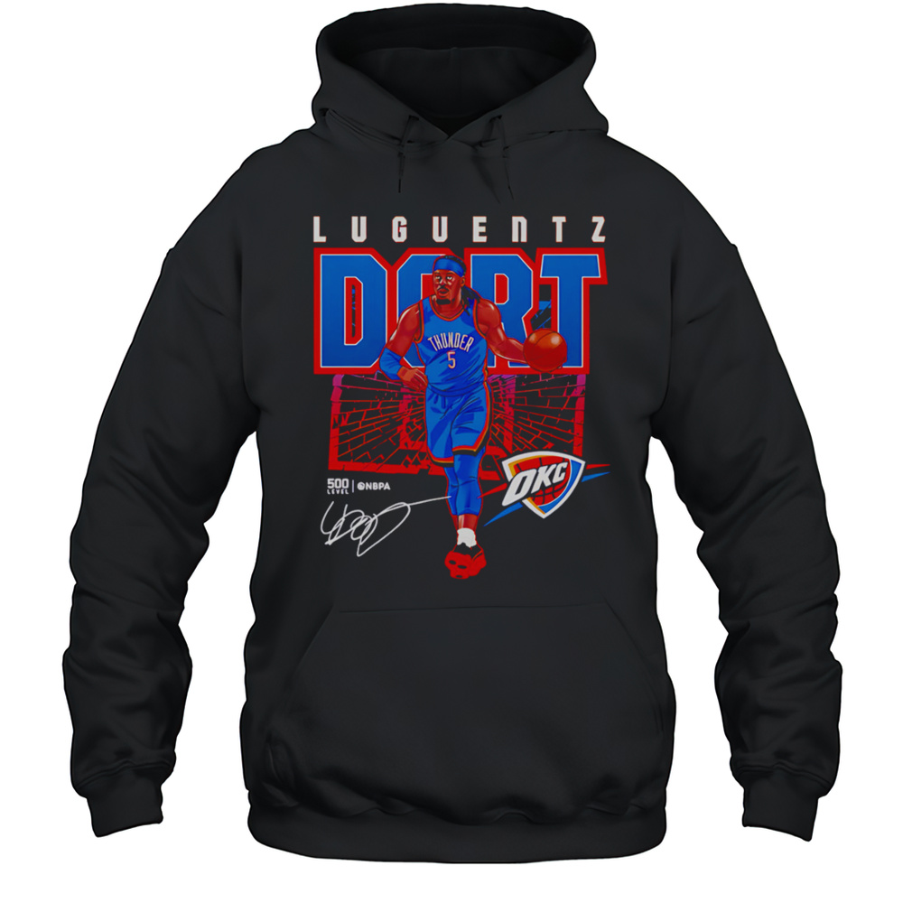 Luguentz Dort Oklahoma City Thunder Shattered Shirt Unisex Hoodie