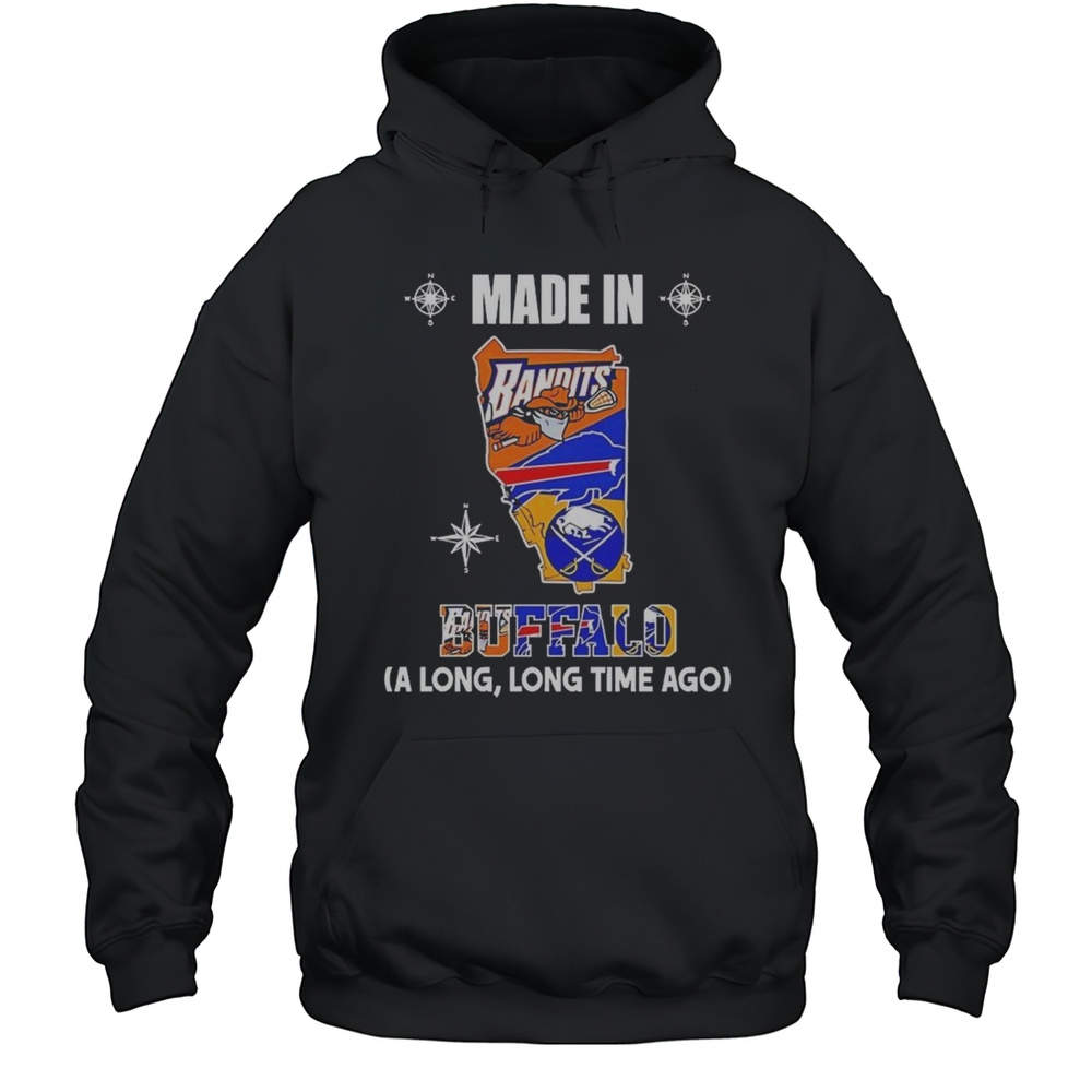 Made In Buffalo A Long And Long Time Ago Logos In Map 2025 Shirt Unisex Hoodie