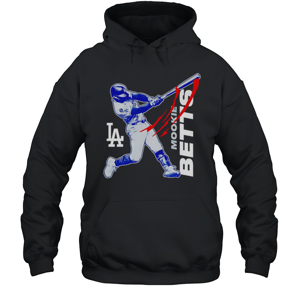 Mookie Betts Royal Los Angeles Baseball Player Shirt Unisex Hoodie