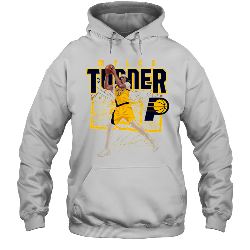 Myles Turner Indiana Pacers Shattered Shirt Unisex Hoodie