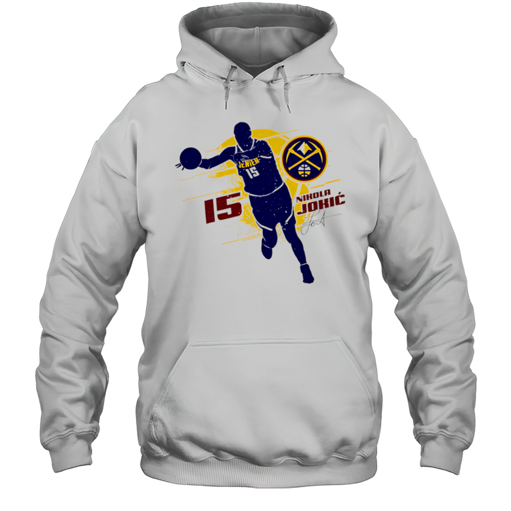 Nikola Jokic Denver Nuggets Silhouette Shirt Unisex Hoodie