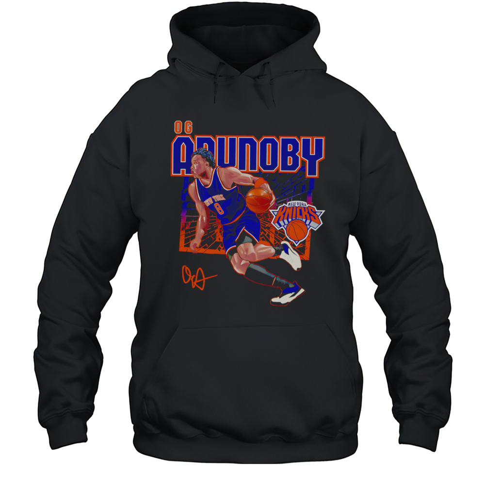 OG Anunoby New York Knicks Shattered Shirt Unisex Hoodie