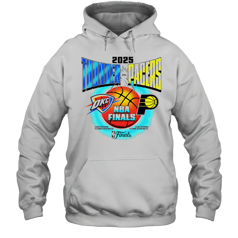 Okc Thunder Vs Indiana Pacers 2025 Nba Finals Vintage Shirt Unisex Hoodie