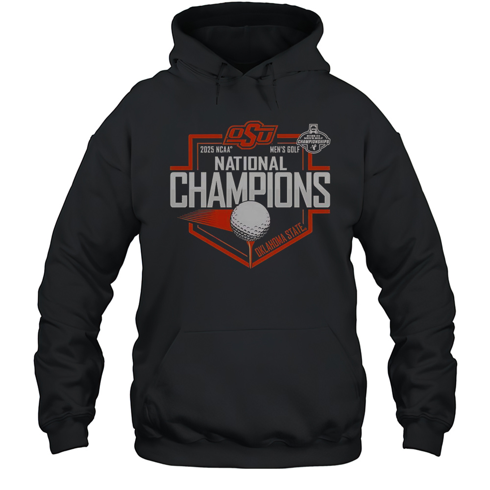 Oklahoma State Cowboys 2025 2025 NCAA Golf Champions T-Shirt Unisex Hoodie