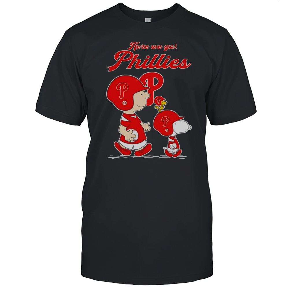 Peanuts Here We Go Philadelphia Phillies Shirt