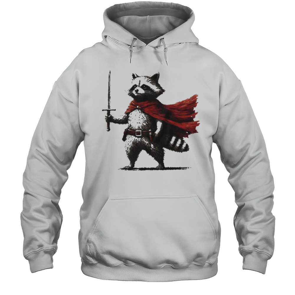 Raccoon Knight Vintage Shirt Unisex Hoodie