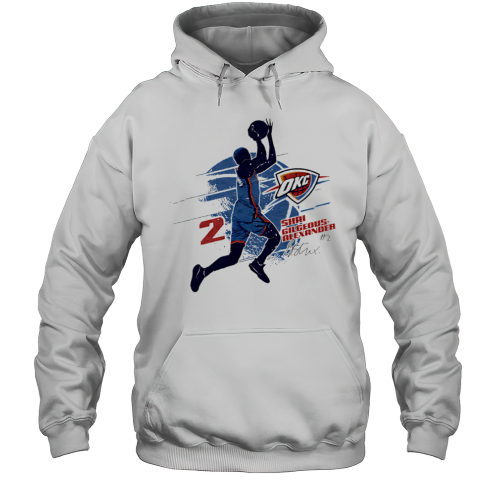Shai Gilgeous-Alexander Oklahoma City Thunder Silhouette Shirt Unisex Hoodie