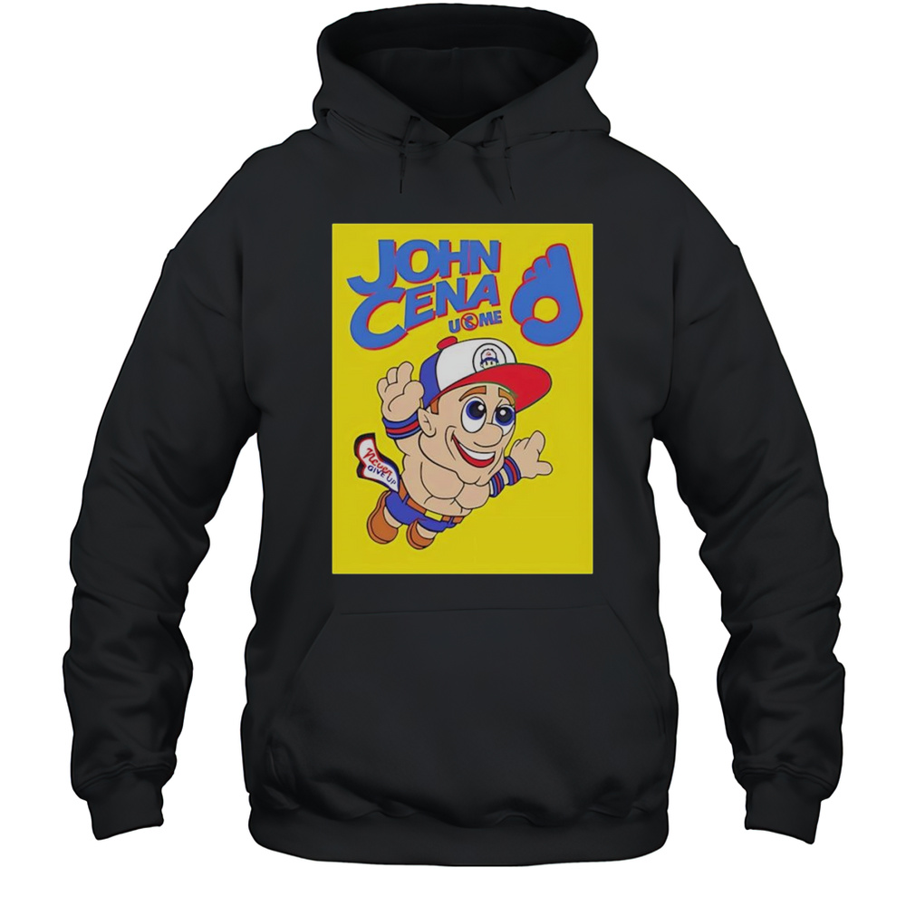 Super Mario John Cena U Cant See Me Shirt Unisex Hoodie