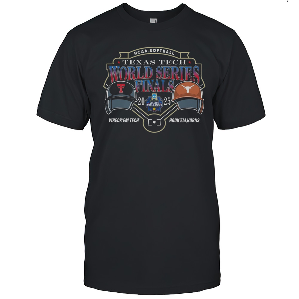 Texas Tech Vs Texas Longhorns NCAA Softball World Series Finals 2025 Wreckem Tech Vs Hookem Horns Shirt