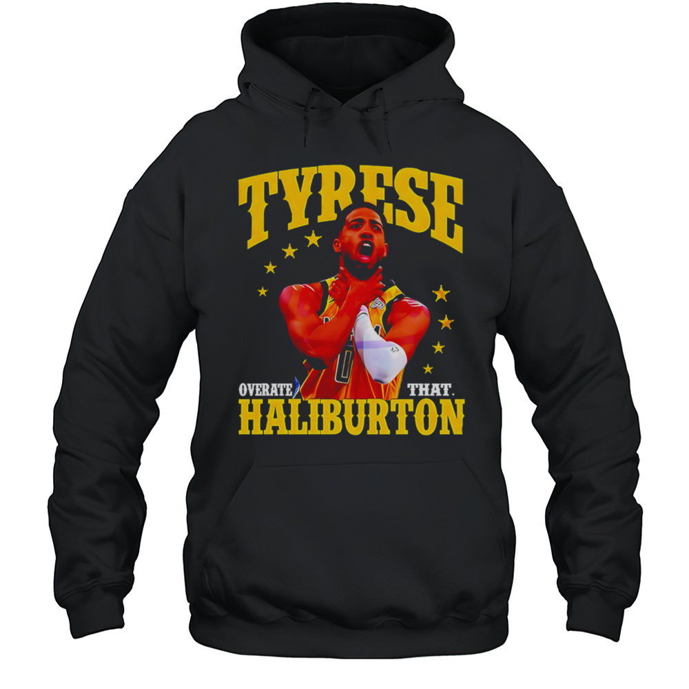Tyrese Haliburton Choke Pose 2025 Playoffs Indiana Pacers Shirt Unisex Hoodie