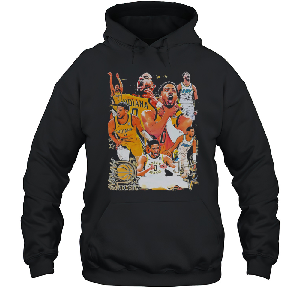 Tyrese Haliburton Indiana Pacers Graphic Players Retro 2025 Shirt Unisex Hoodie