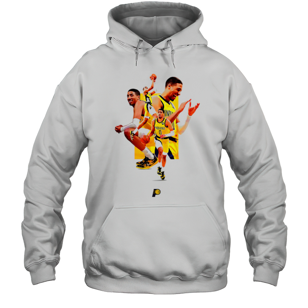 Tyrese Haliburton Indiana Pacers Superstar Collage Nba 2025 Finals Tribute Shirt Unisex Hoodie