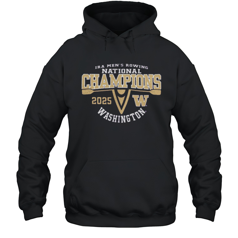 Washington Huskies 2025 IRA Mens Rowing National Champions Shirt Unisex Hoodie