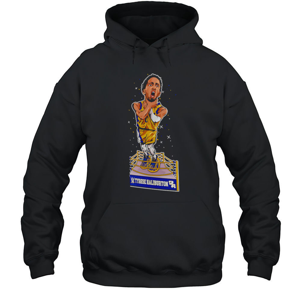 WWE Tyrese Haliburton Knicks Choke Cartoon Shirt Unisex Hoodie