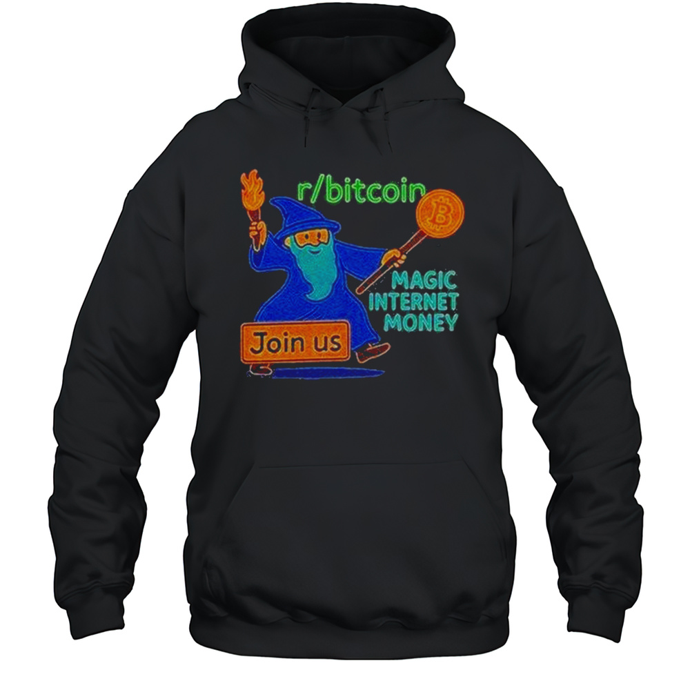 Bitcoin Wizard Magic Internet Money Shirt Unisex Hoodie