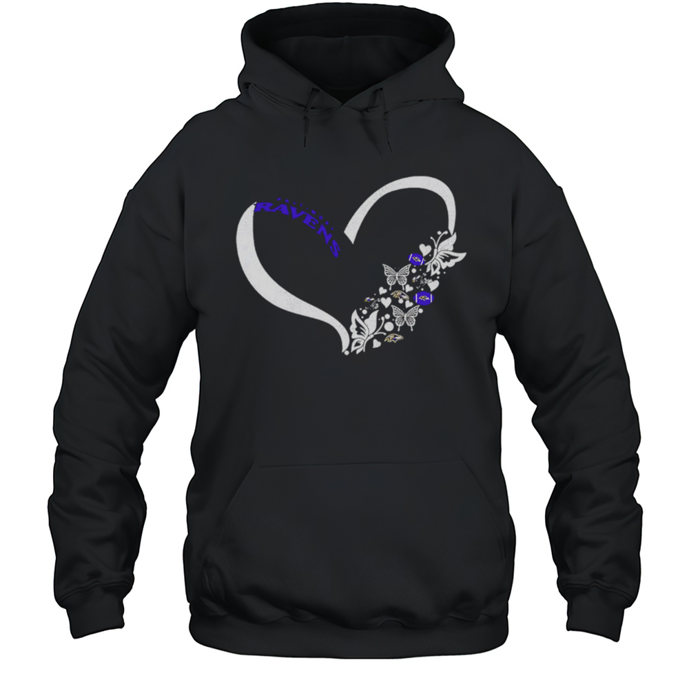 Butterflies In My Stomach Baltimore Ravens NFL Shirt Unisex Hoodie