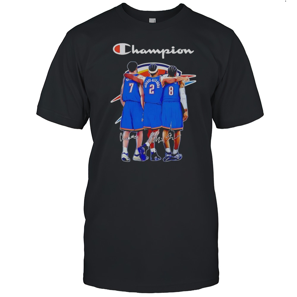 Champion OKC Thunder Chet Holmgren Shai Gilgeous-Alexander And Jalen Williams Shirt