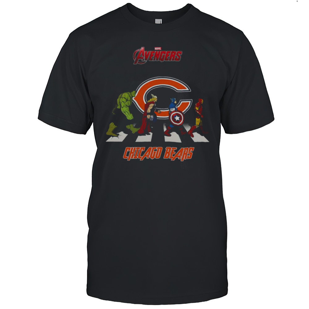 Chicago Bears Marvel Avengers Abbey Road Shirt