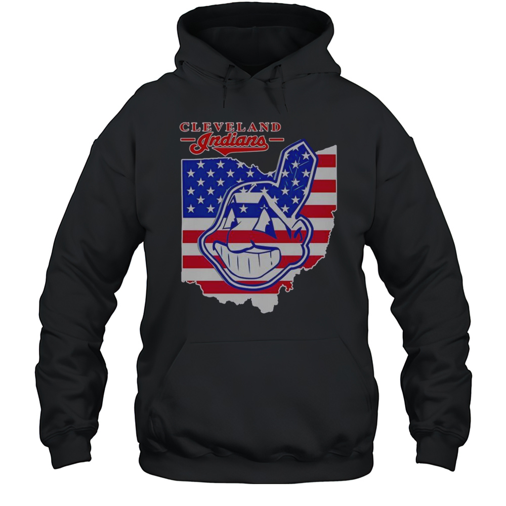 Cleveland Indians Map T-Shirt Unisex Hoodie