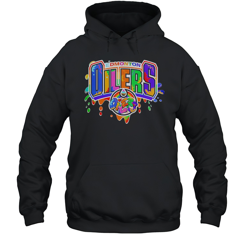 Edmonton Oilers X 2025 Pride Month Personalized Graffiti Shirt Unisex Hoodie