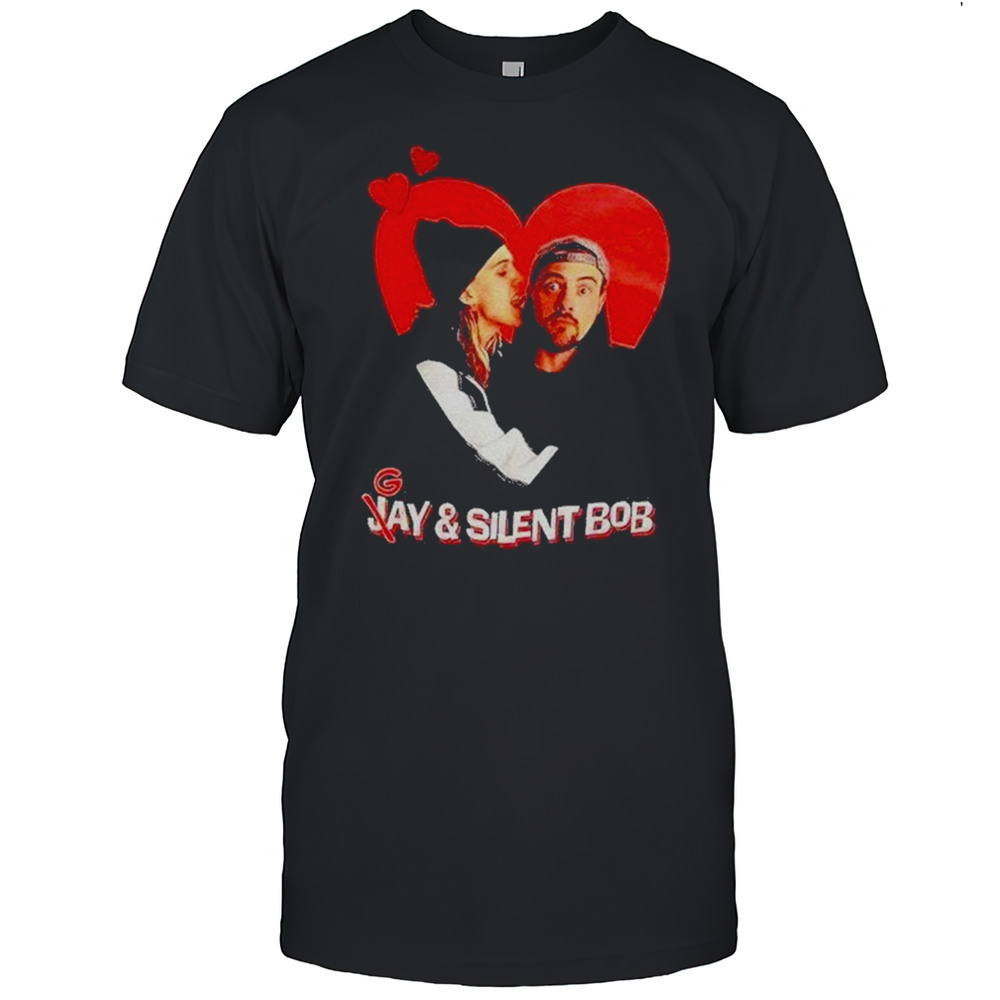 Gay And Silent Bob In Heart Shirt