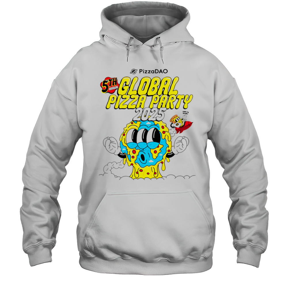 Global Pizza Party 2025 Shirt Unisex Hoodie