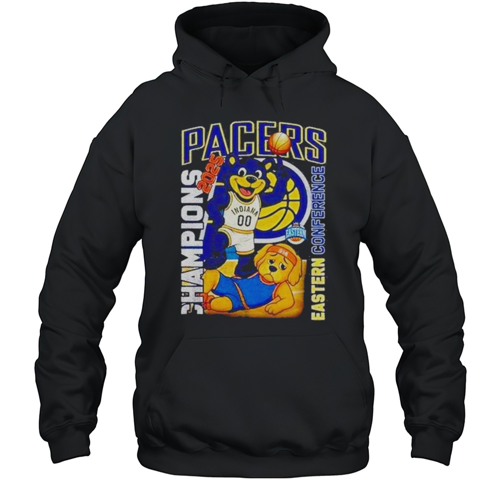 Indiana Pacers Mascot 2025 Eastern Conference Champions Shirt Unisex Hoodie