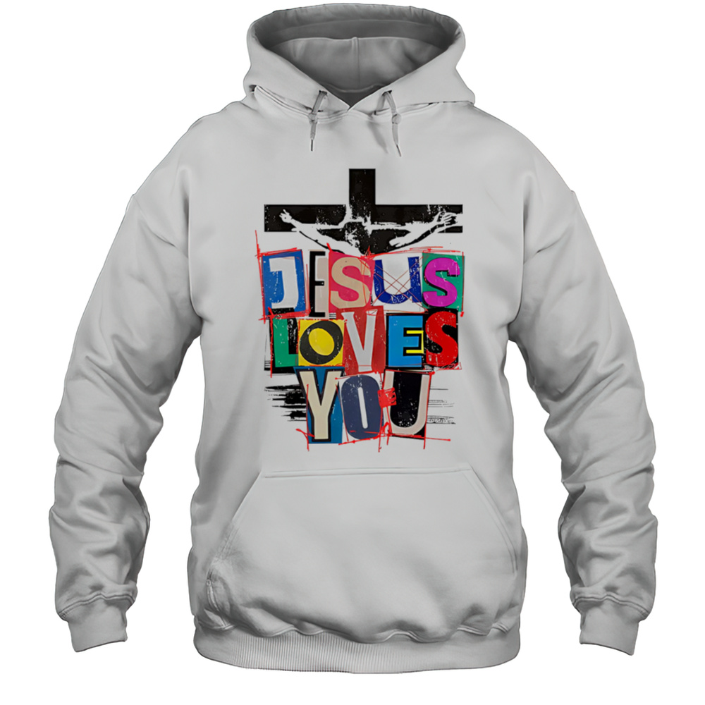 Jesus Loves You Pride Vintage Shirt Unisex Hoodie