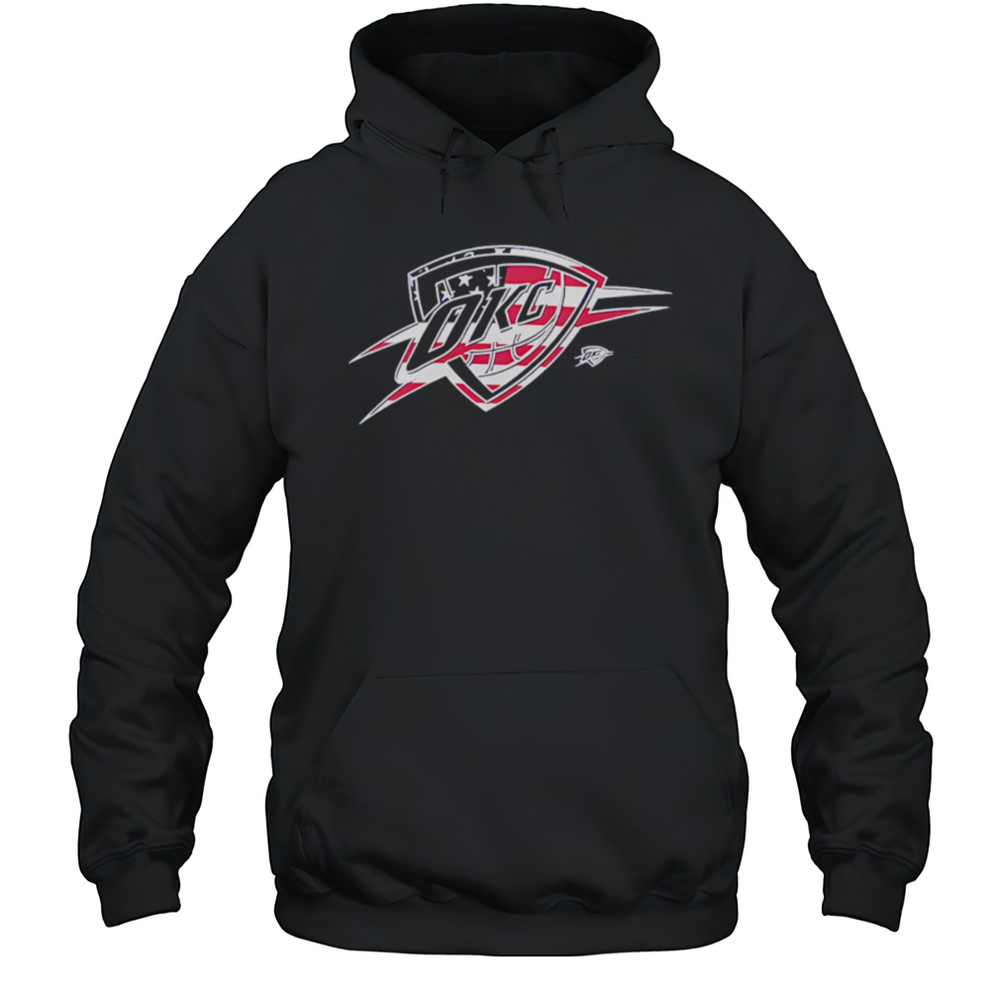 Oklahoma City Thunder Final NBA 2025 Finals Flag Logo Shirt Unisex Hoodie