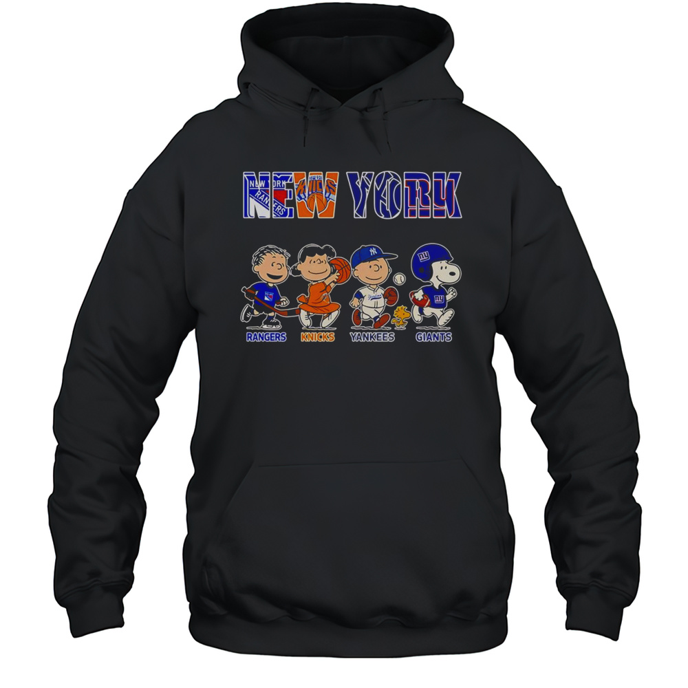 Peanuts New York Rangers Knicks Yankees Giants Shirt Unisex Hoodie