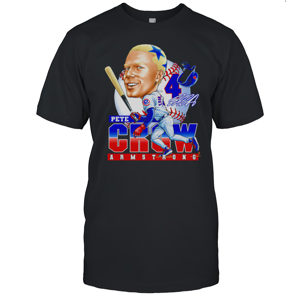 Pete Crow-Armstrong Chicago Cubs PCA Blue Star Cartoon Caricature Shirt