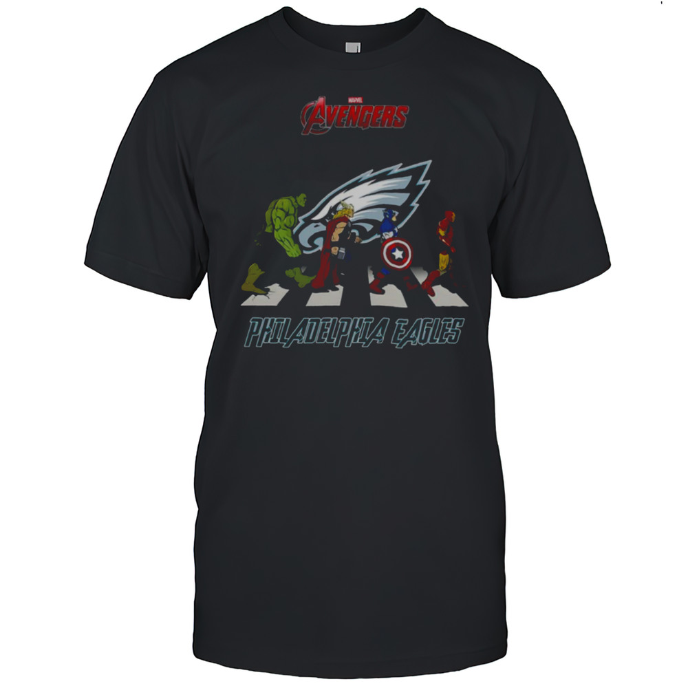 Philadelphia Eagles Marvel Avengers Abbey Road Shirt
