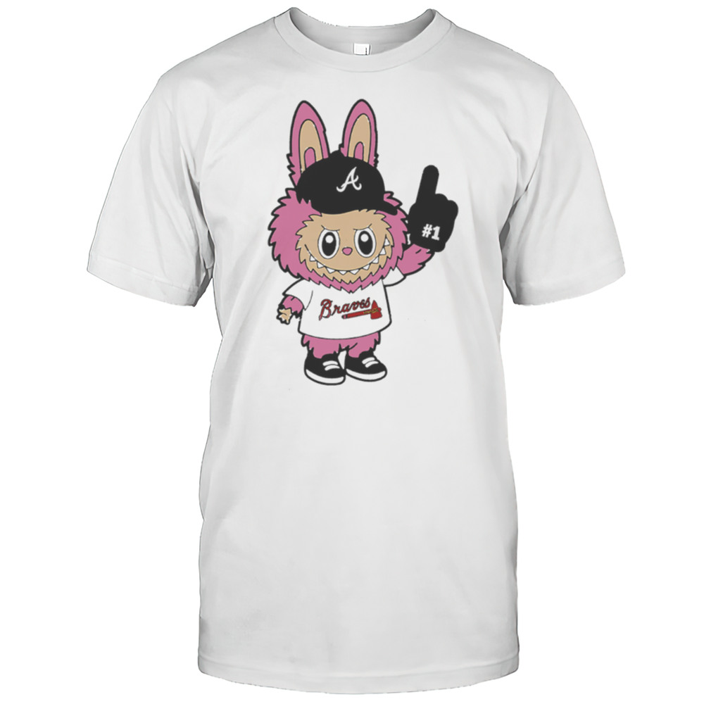 Pink Labubu Atlanta Braves Labubu MLB Baseball Shirt