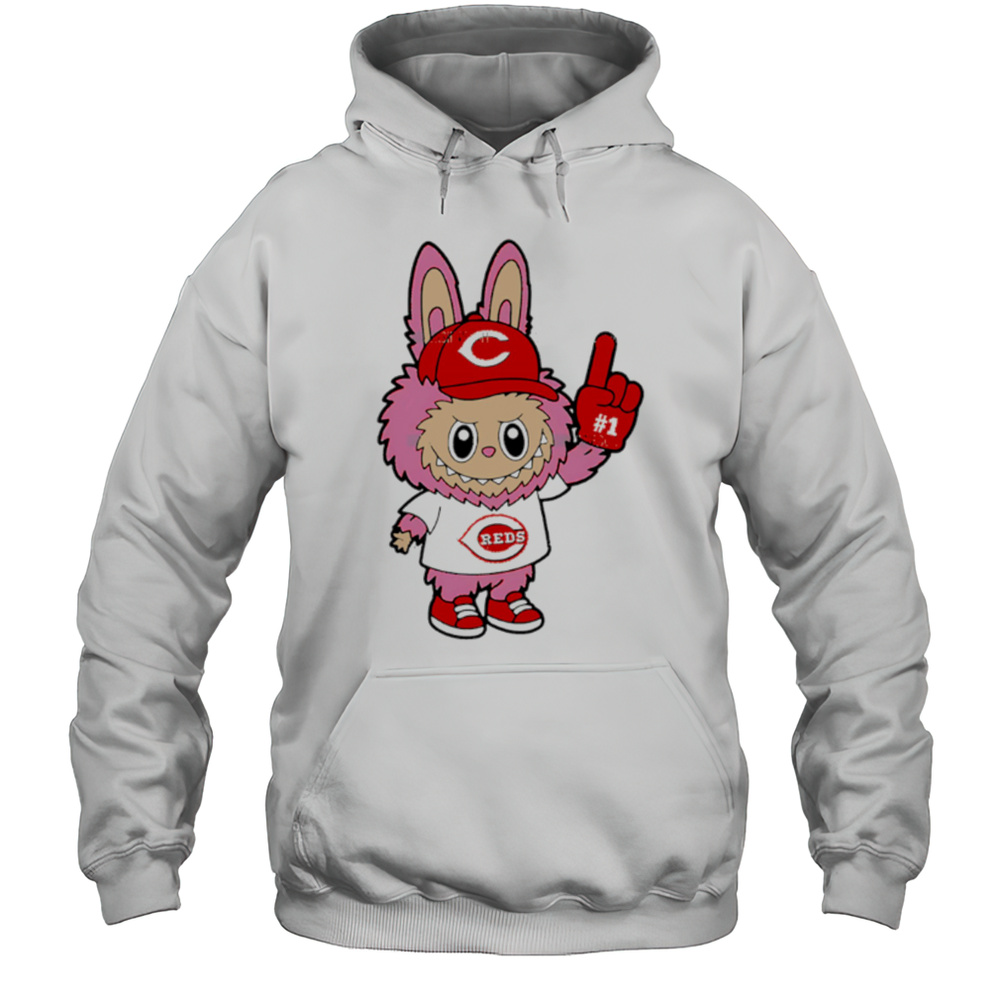 Pink Labubu Cincinnati Reds Labubu MLB Baseball Shirt Unisex Hoodie