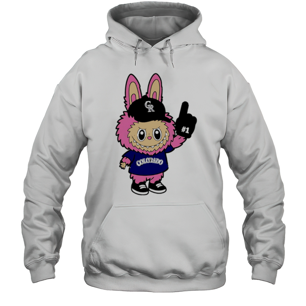 Pink Labubu Colorado Rockies Labubu MLB Baseball Shirt Unisex Hoodie