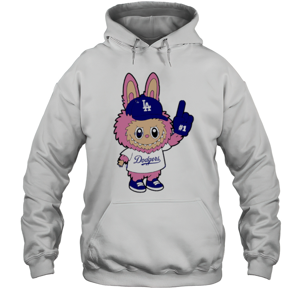 Pink Labubu Los Angeles Dodgers Labubu MLB Baseball Shirt Unisex Hoodie