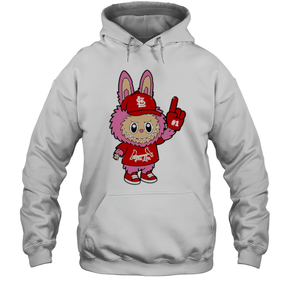 Pink Labubu St Louis Cardinals Labubu MLB Baseball Shirt Unisex Hoodie