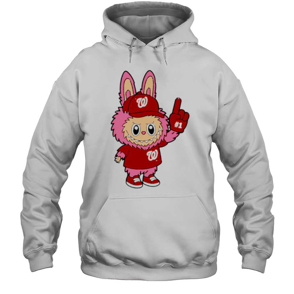 Pink Labubu Washington Nationals Labubu MLB Baseball Shirt Unisex Hoodie