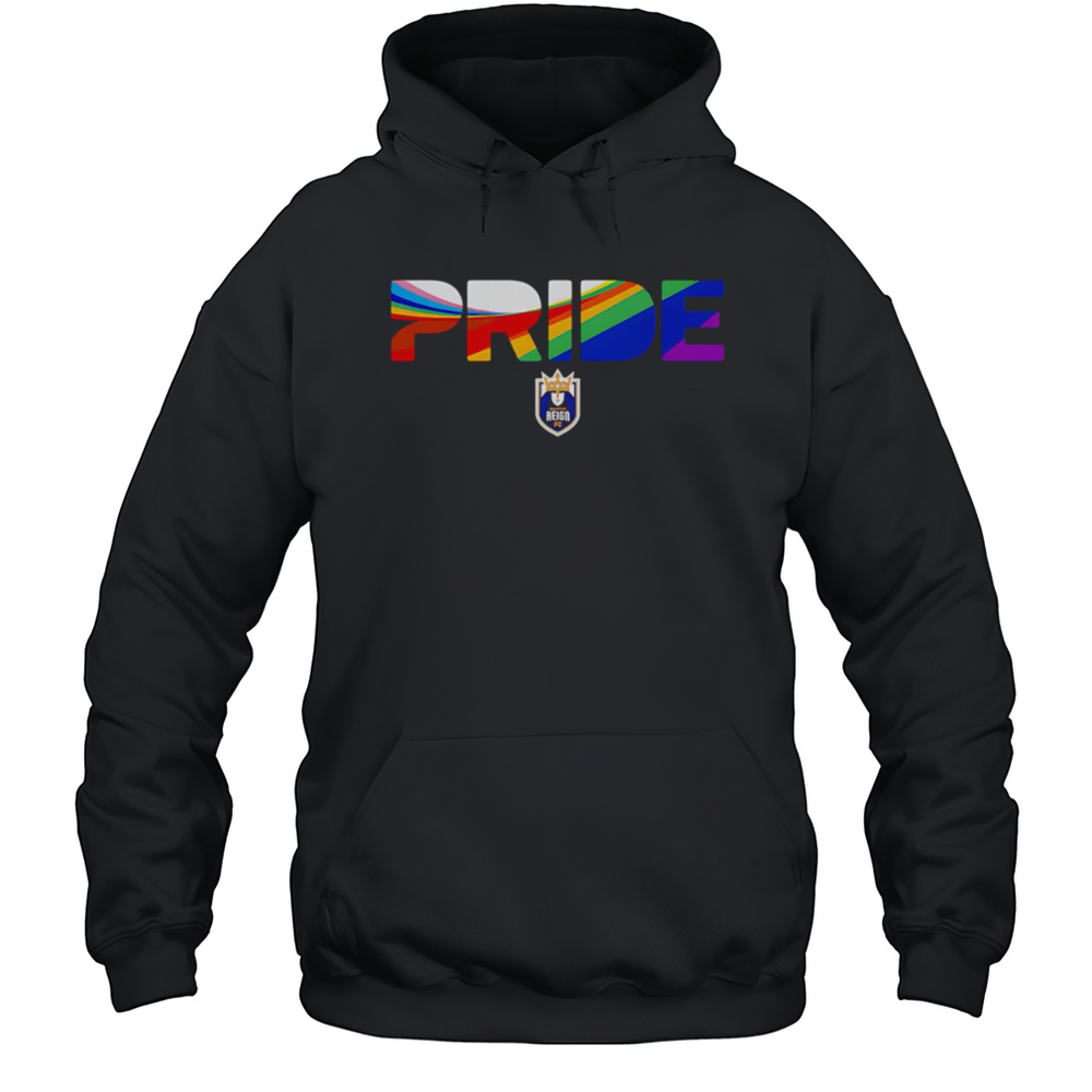 Seattle Reign FC Wave Pride Stripes 2025 Shirt Unisex Hoodie