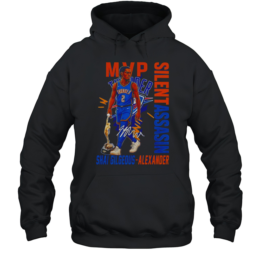 Shai Gilgeous-Alexander Oklahoma City Thunder NBA Basketball 2025 MVP Signature Shirt Unisex Hoodie