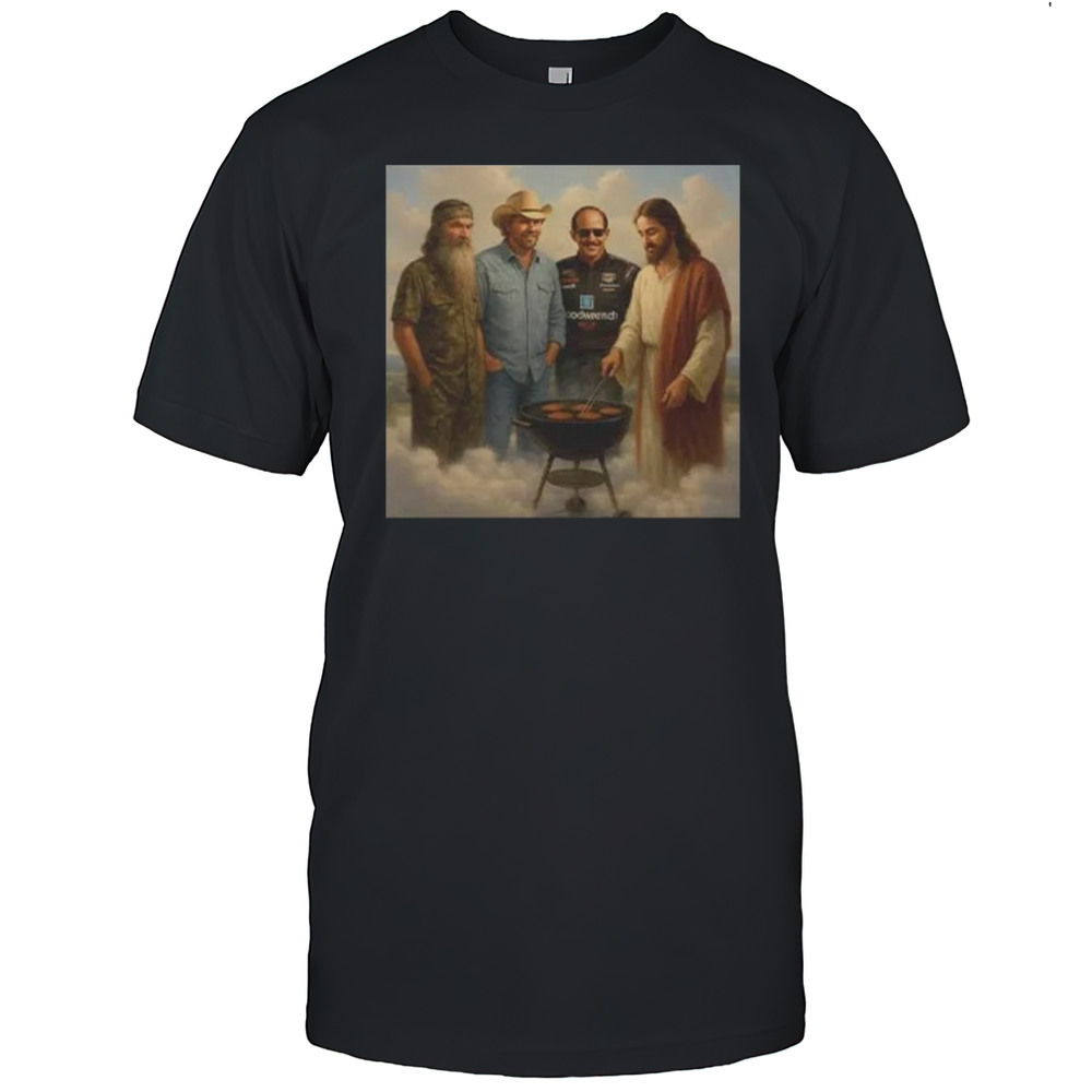 The Real Gang Meetup In Heaven Phil Robertson Dale Earnhardt Toby Keith Shirt