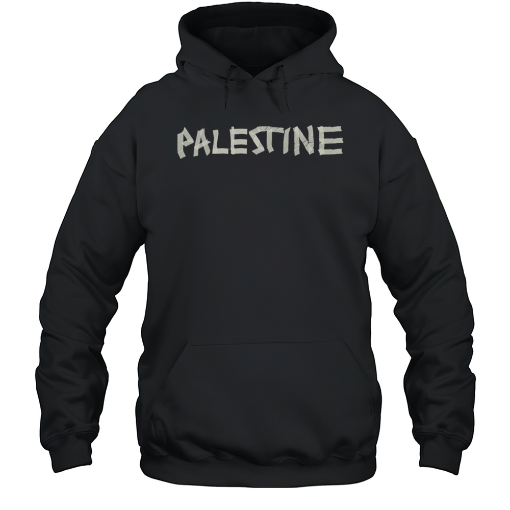 Cansin Kokturk Wearing Palestine Tape Shirt Unisex Hoodie