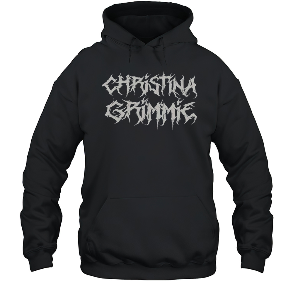 Christina Grimmie Metal Logo T-shirt Unisex Hoodie