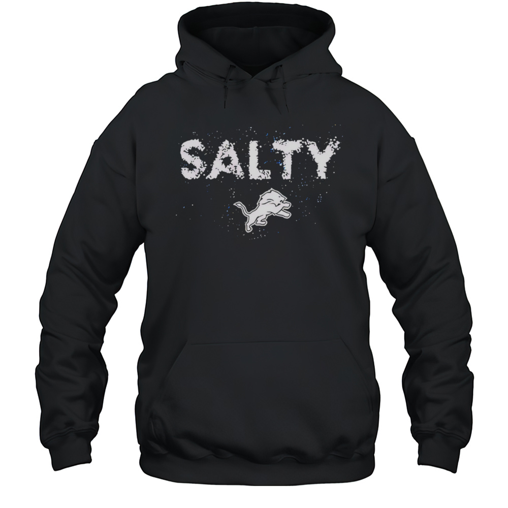 Detroit Lions Salty Sports Black 2025 Shirt Unisex Hoodie