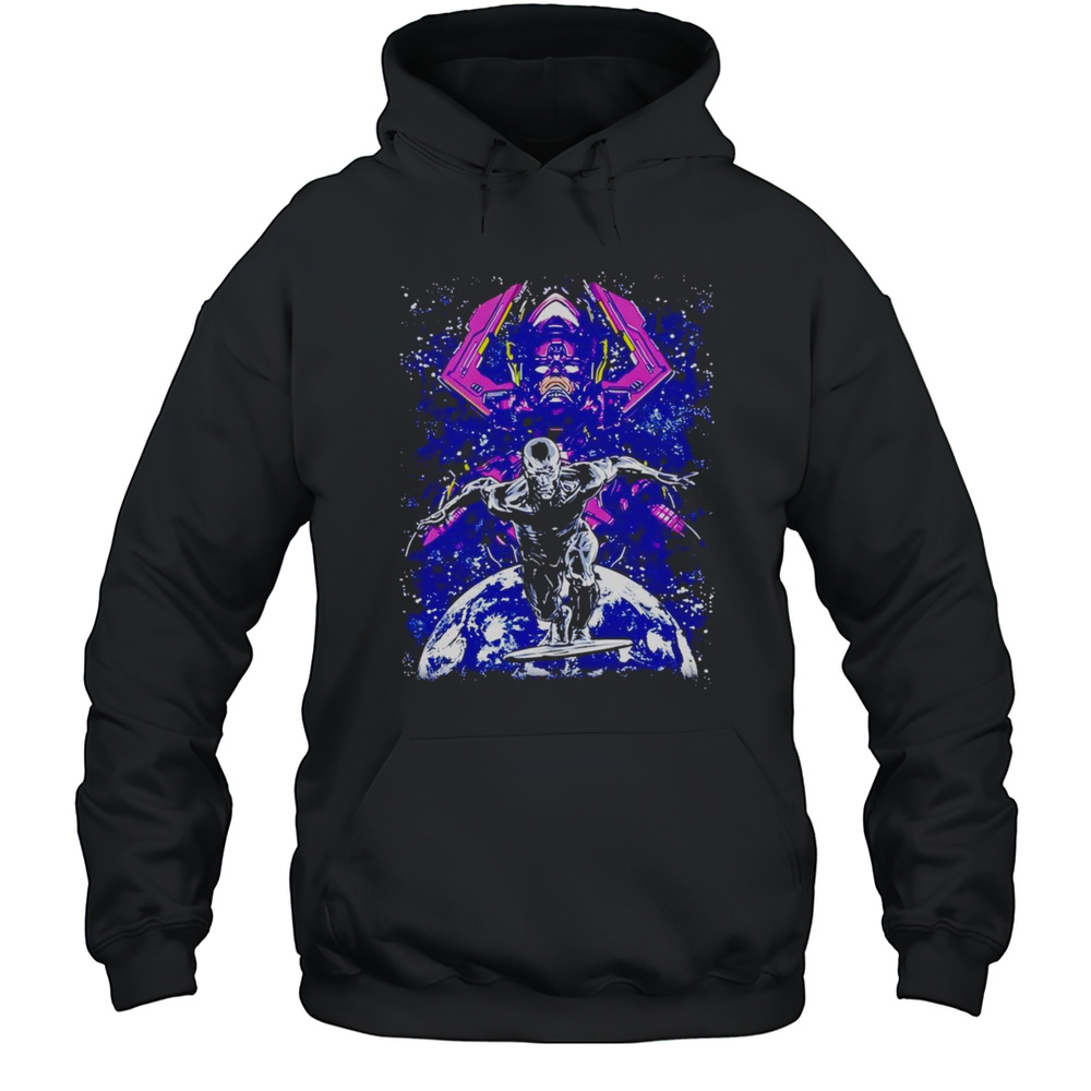 Harbinger Of Doom Galactus And Silver Surfer Shirt Unisex Hoodie