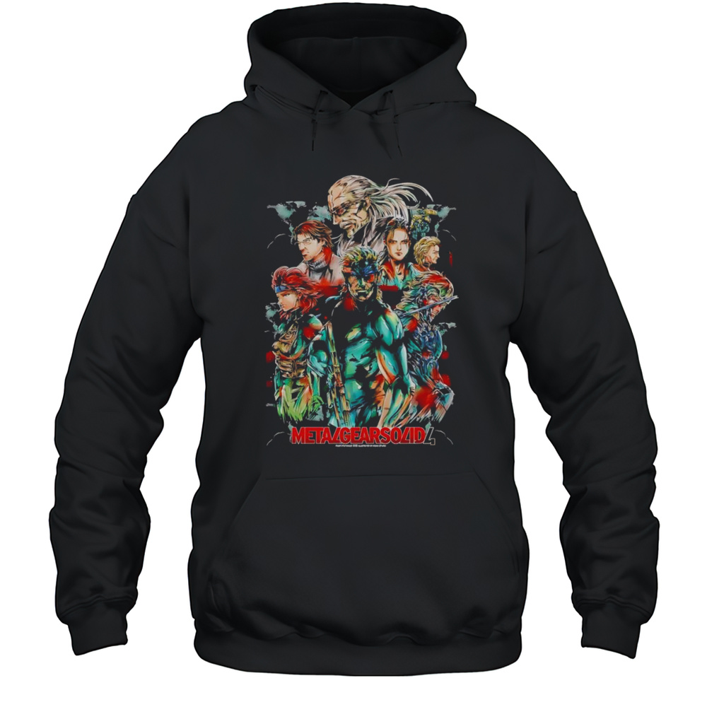 Metal Gear Solid 4 Characters Shirt Unisex Hoodie