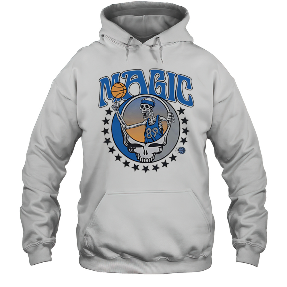 NBA X Grateful Dead X Magic Skull Shirt Unisex Hoodie
