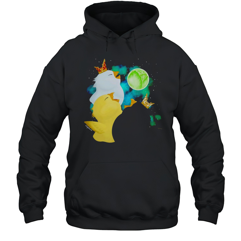 Three Fat Chocobo Moon Shirt Unisex Hoodie